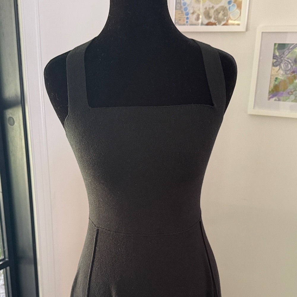 Free People Black Open Back Midi Dress - Picture 2 of 7